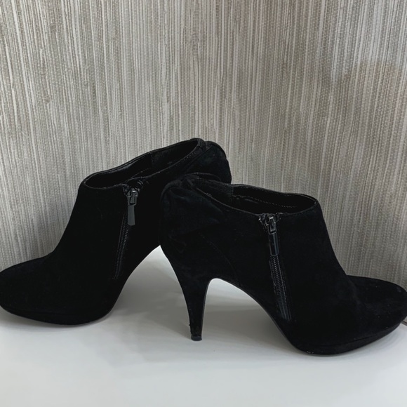 IMPO- Black Suede Ankle Bootie - Picture 6 of 7